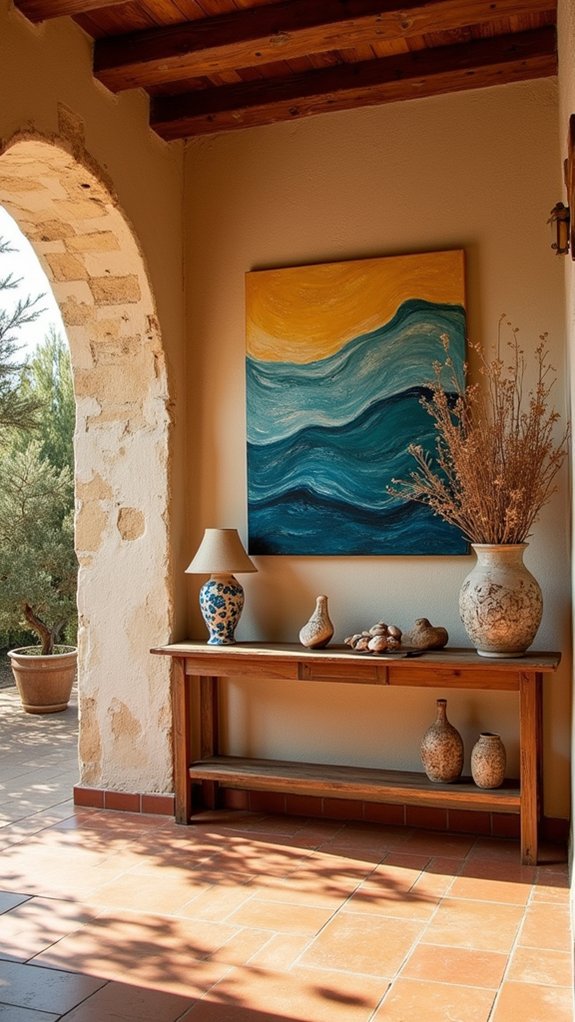 vibrant mediterranean inspired artwork