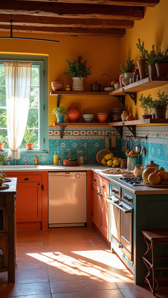 vibrant mediterranean kitchen colors