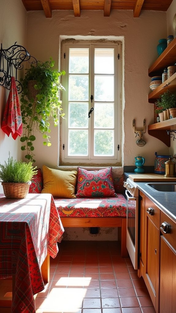 vibrant mediterranean textile decor