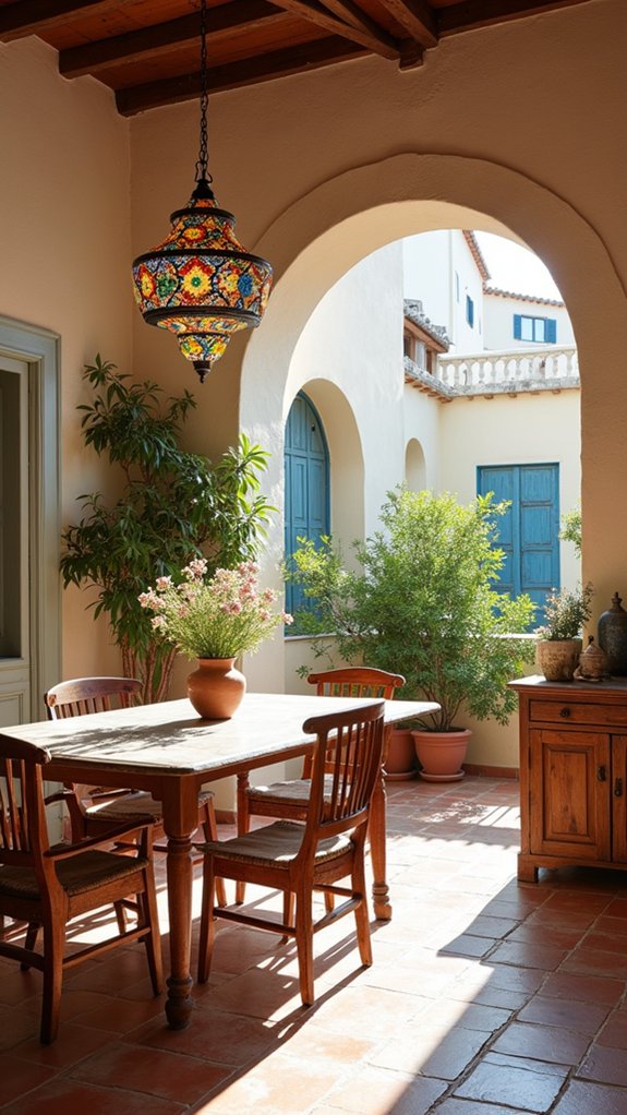 vibrant mosaic interior design