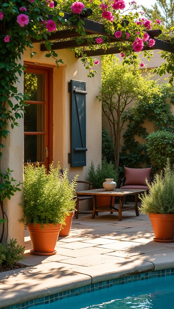 vibrant potted plant arrangement