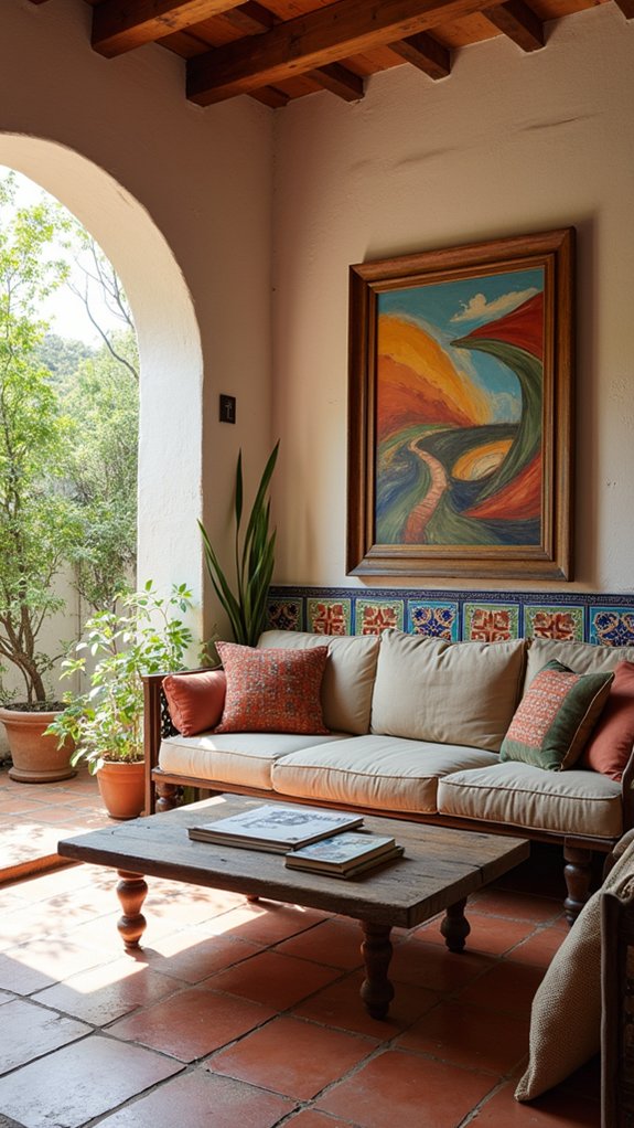 vibrant spanish framed artwork