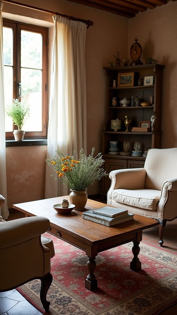 vintage charm enhances interiors