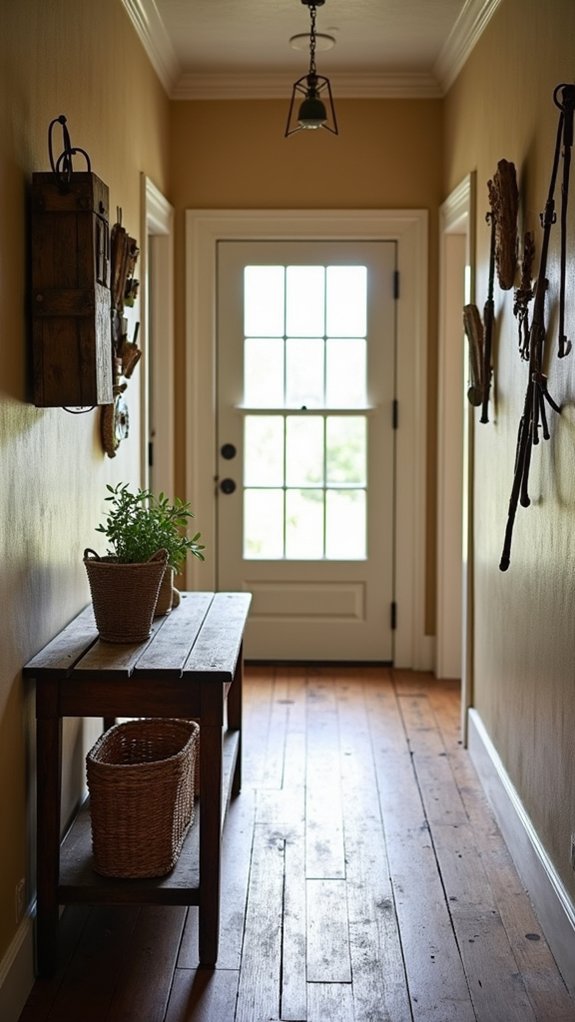 vintage farm tools decor