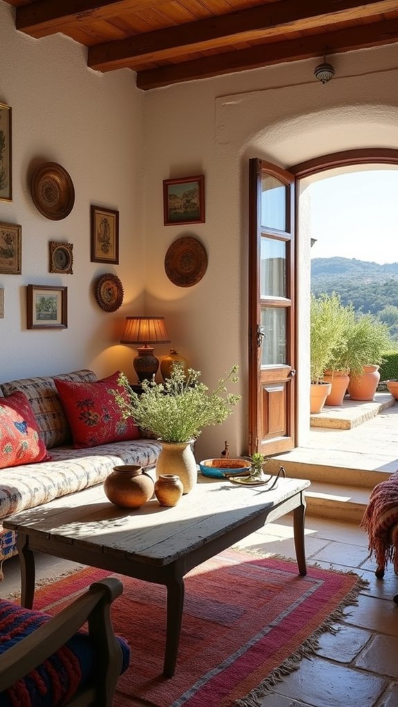 vintage finds enhance decor