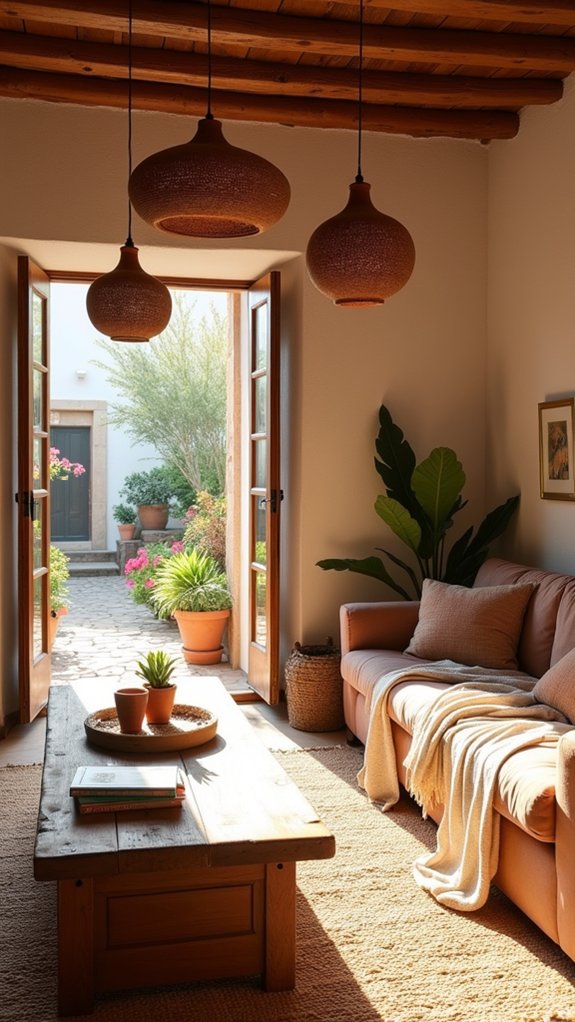 warm artisanal terracotta lighting