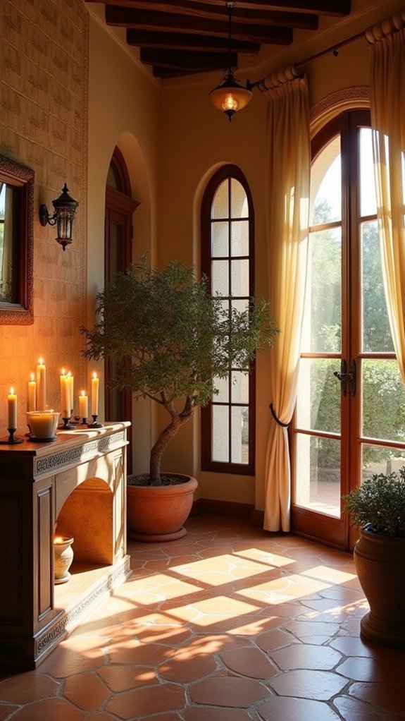 warm inviting candlelit ambiance