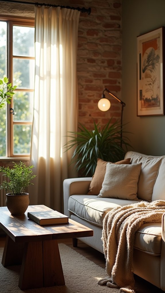 warm inviting diffused lighting