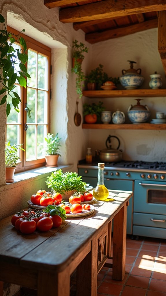 warm rustic communal cooking