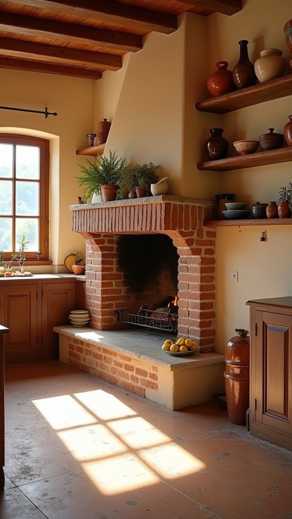 warm rustic kitchen gathering