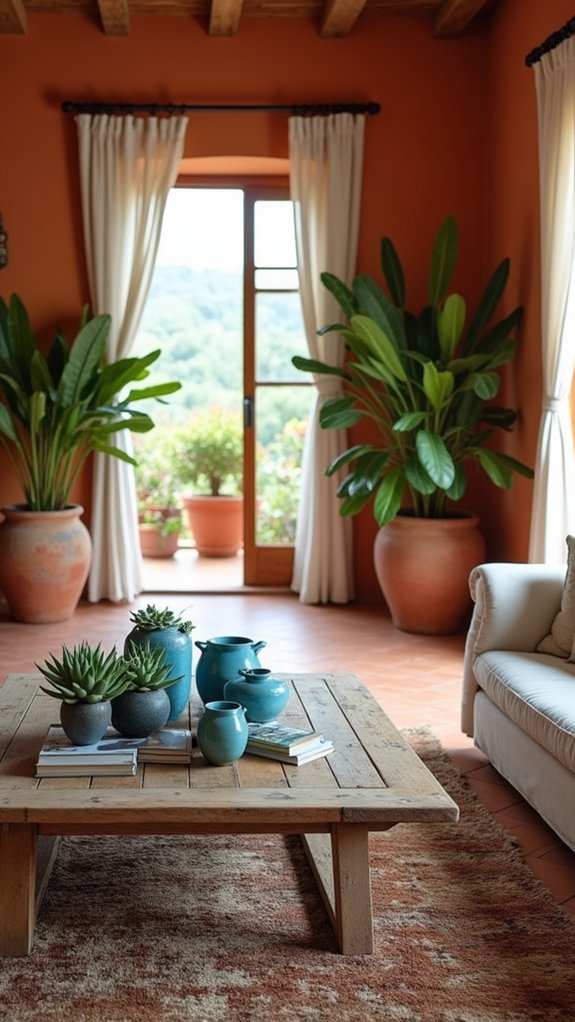 warm terracotta calming ocean