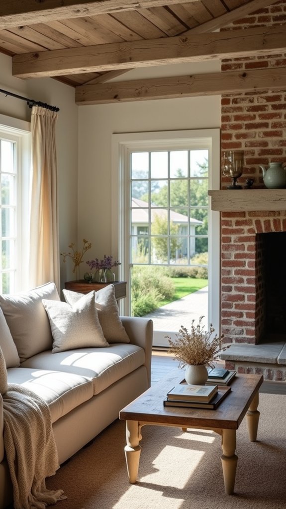 weathered finishes enhance charm