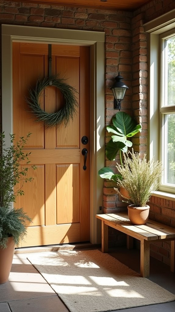 welcoming natural elements decor