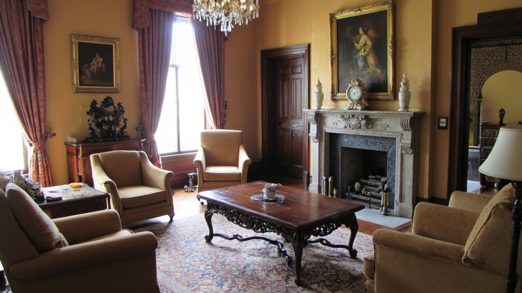 antique furnishings add character