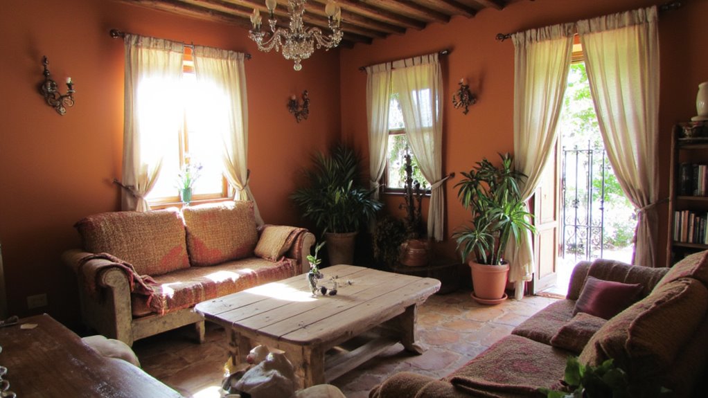 artisan iron accents enhance ambiance