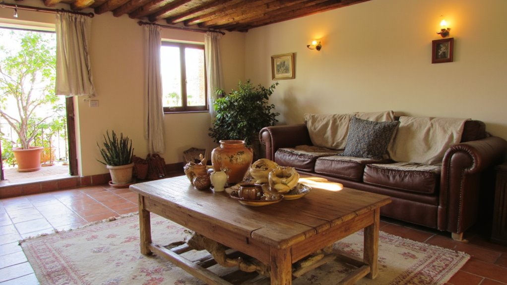 artisan pottery enhances decor