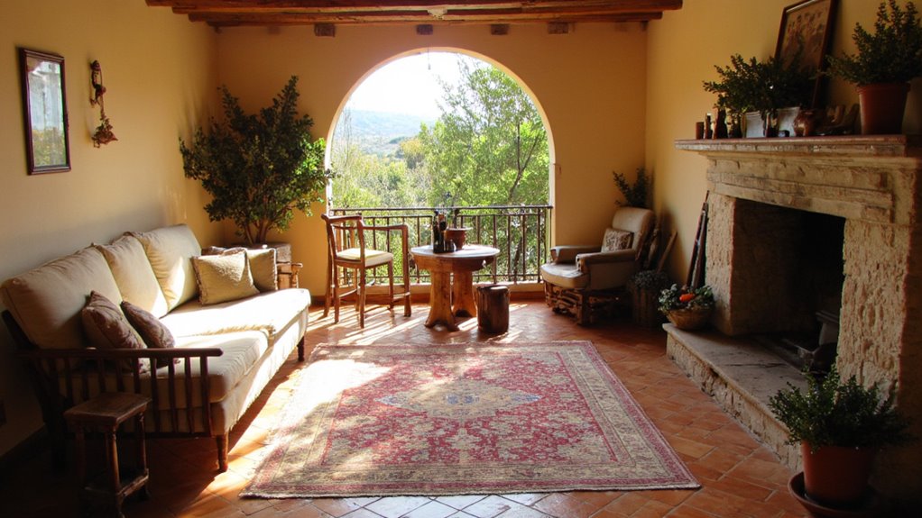 authentic rustic terracotta flooring