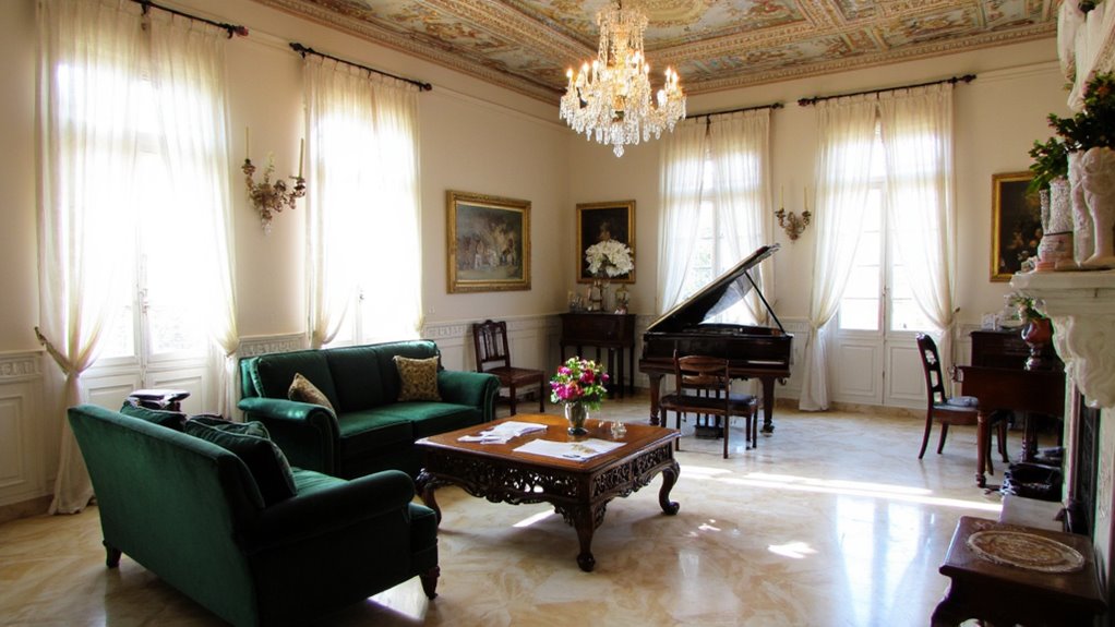 bold chandeliers enhance elegance