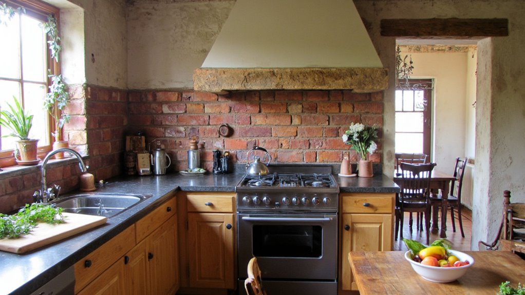 bold rustic kitchen backsplashes