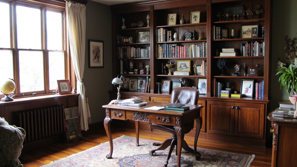 built in bookshelves enhance organization