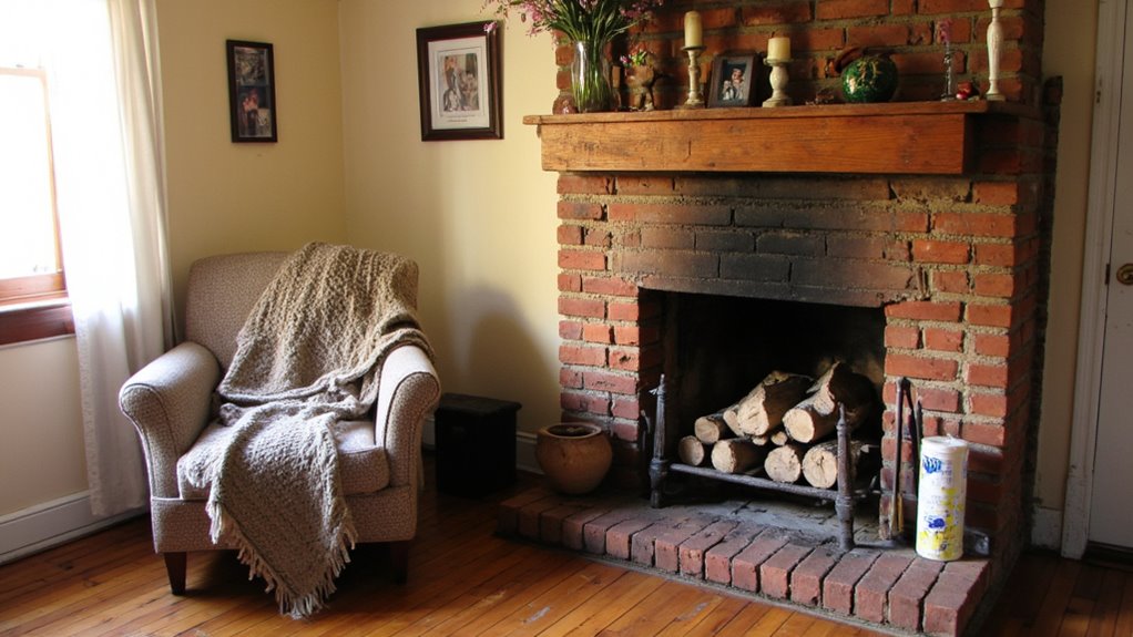 charming fireplace mantel decor