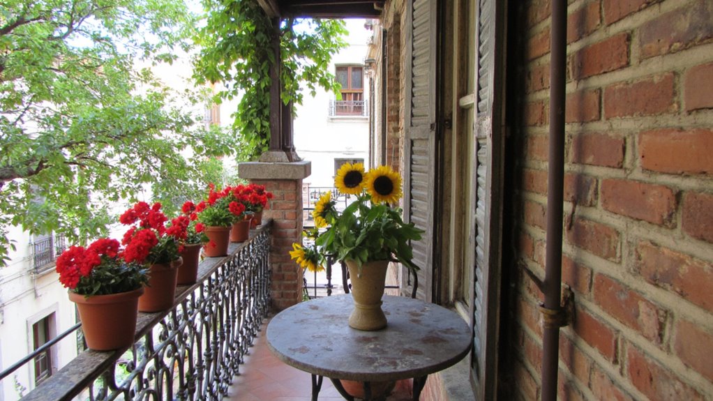 charming italian balcony retreat