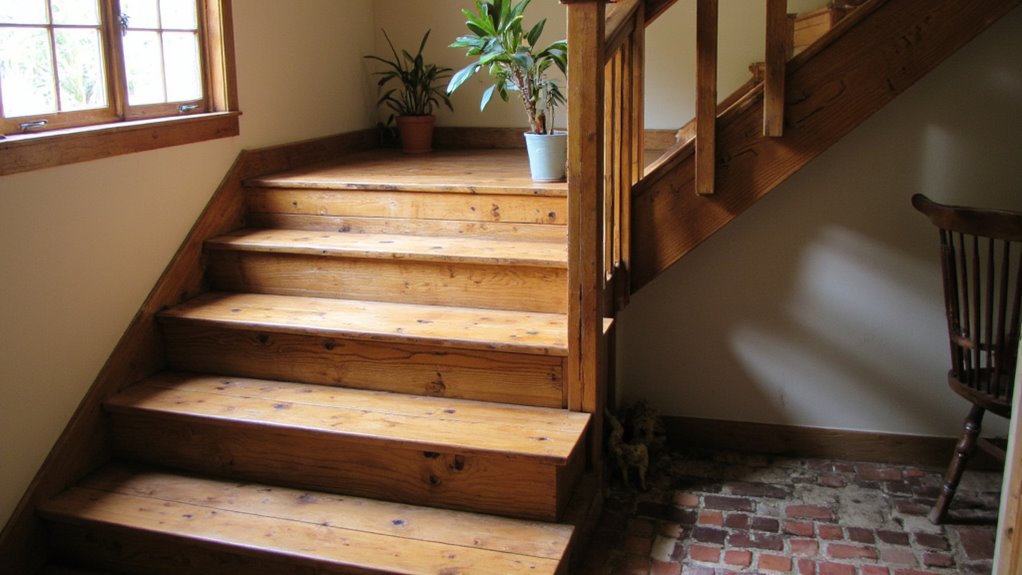charming reclaimed wood staircase