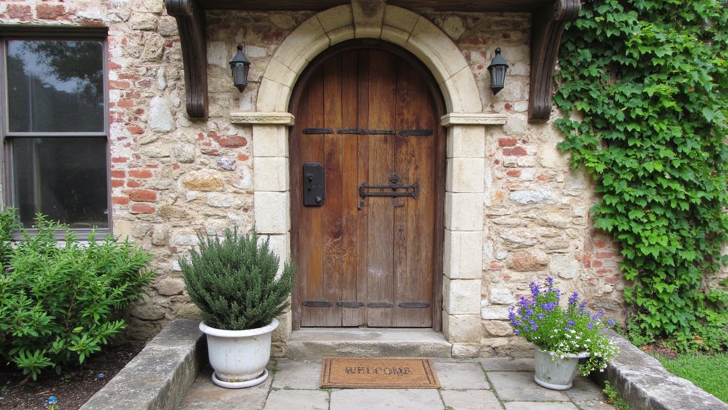 charming rustic door installation