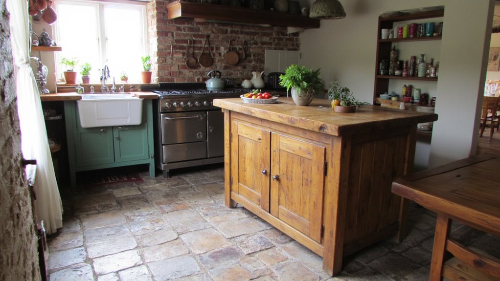charming rustic kitchen islands