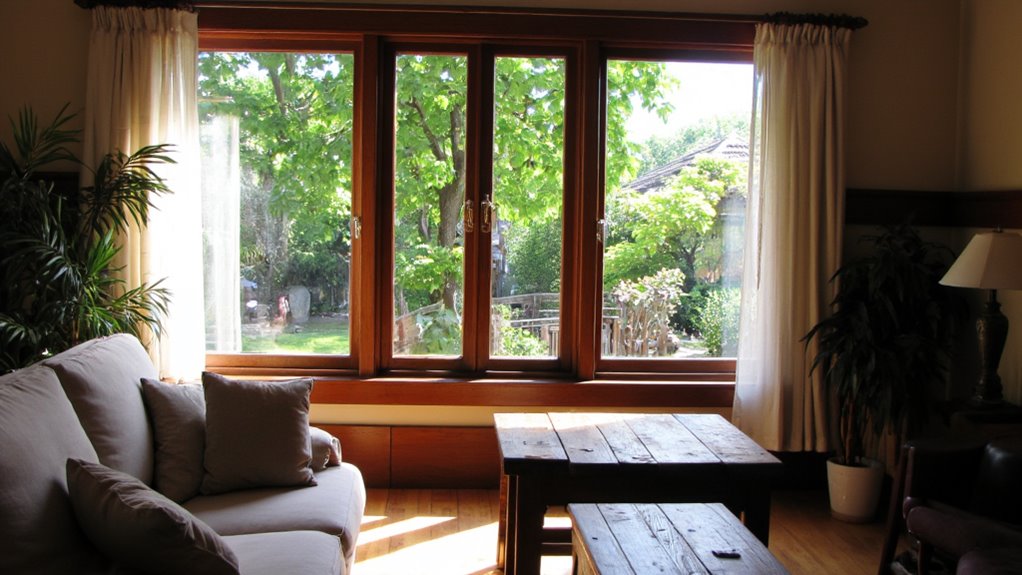 charming wooden window frames
