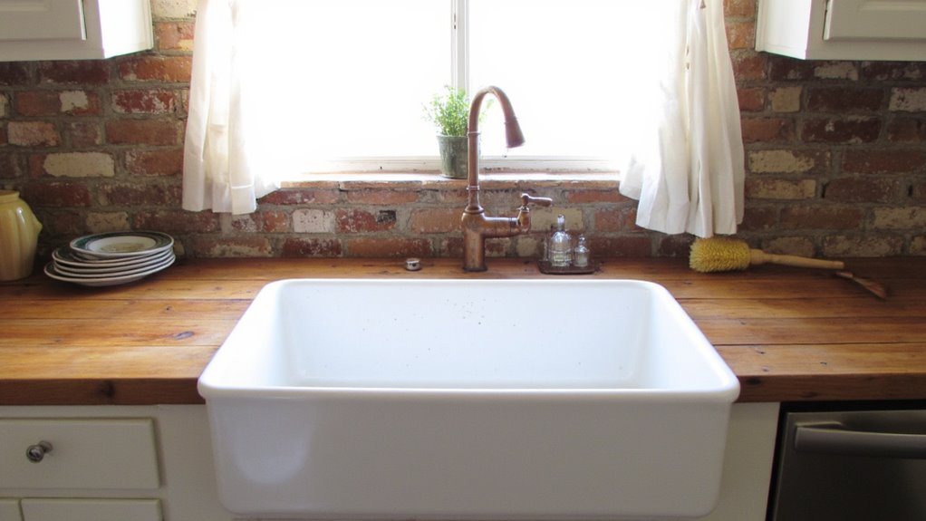 classic farmhouse sink functionality
