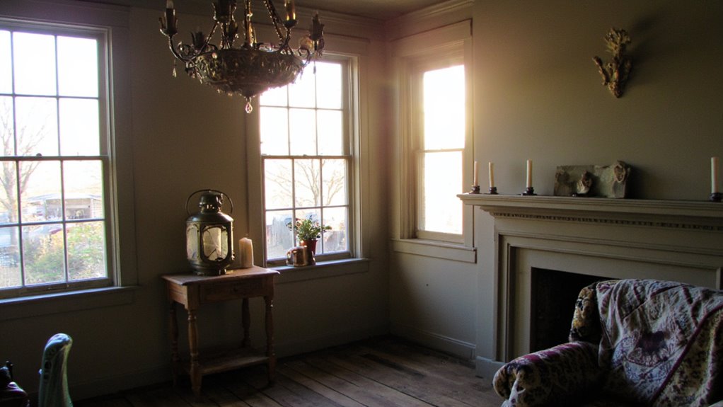 colonial lighting enhances atmosphere