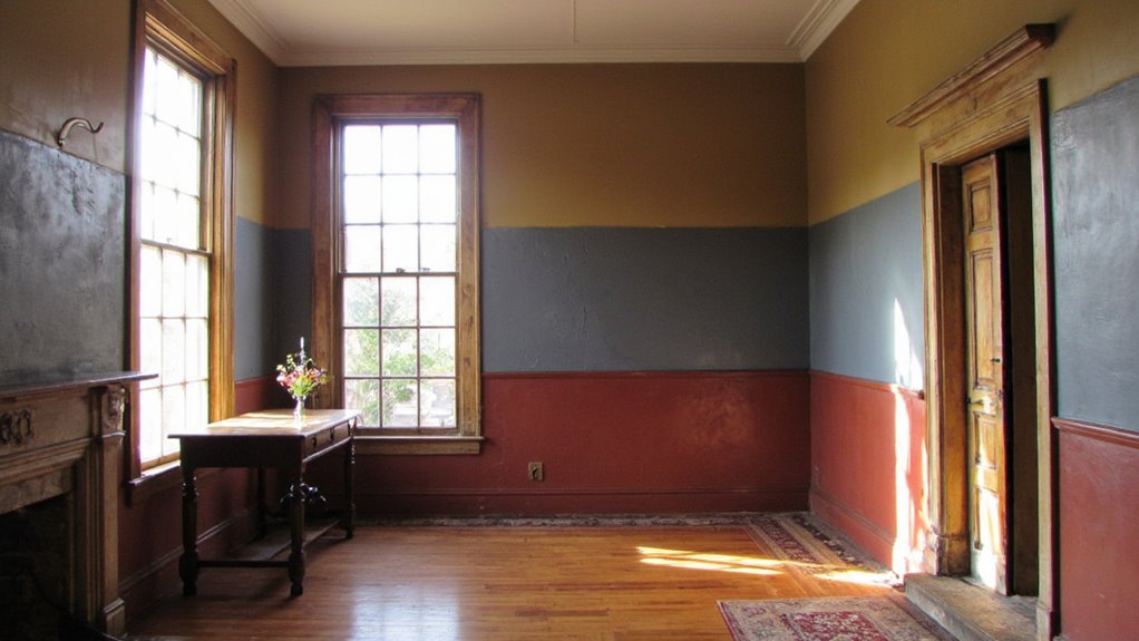 colonial warm earth tones