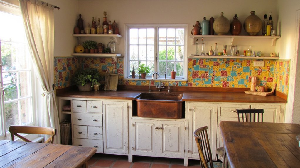 colorful backsplashes enhance interiors