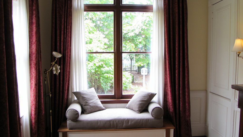 cozy airy window treatments