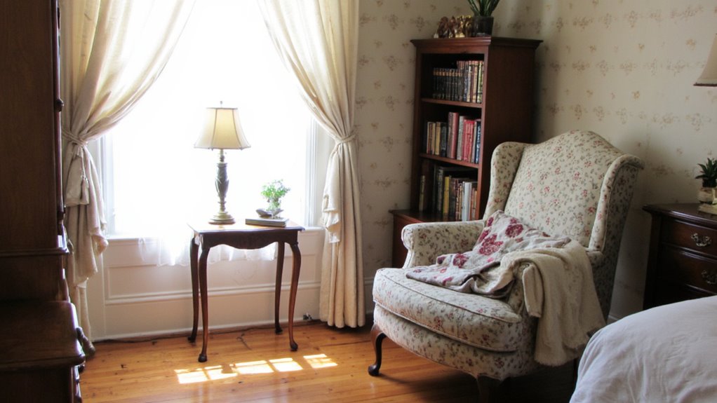 cozy bedroom reading nook