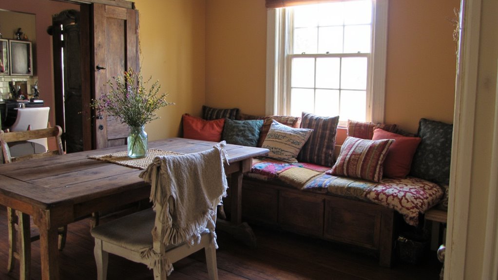 cozy bench nook creation