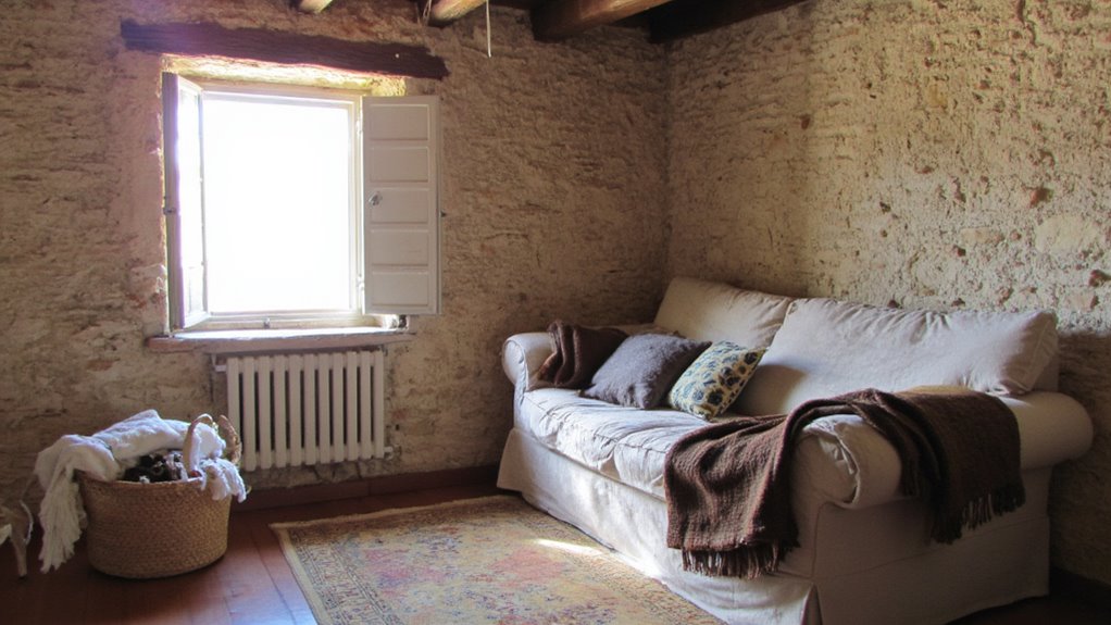 cozy decorative blanket accents