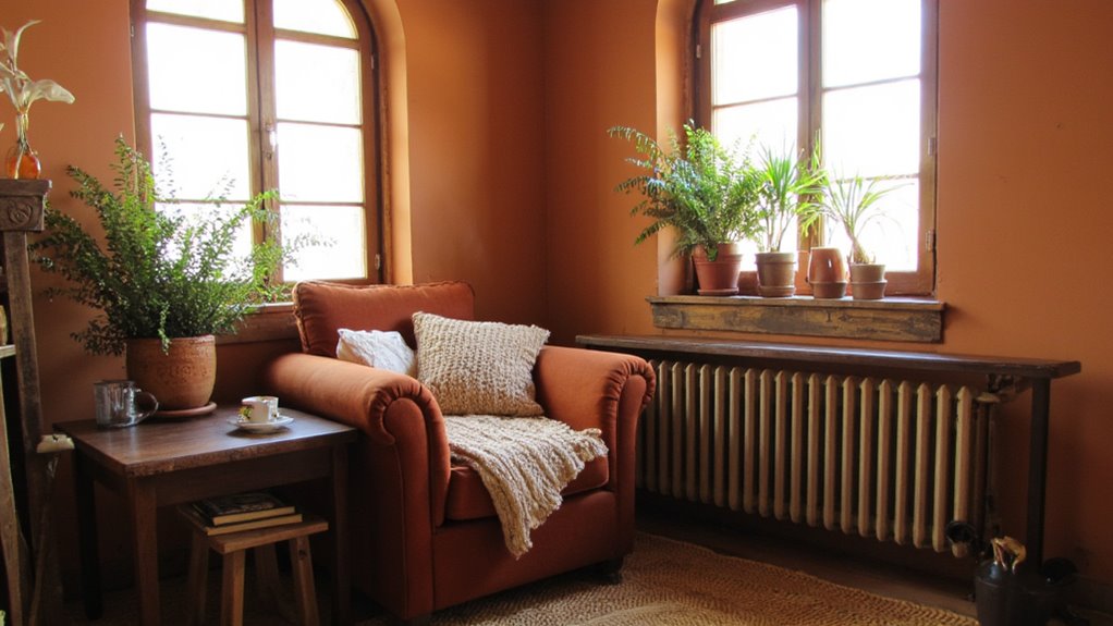 cozy italian style relaxation nook