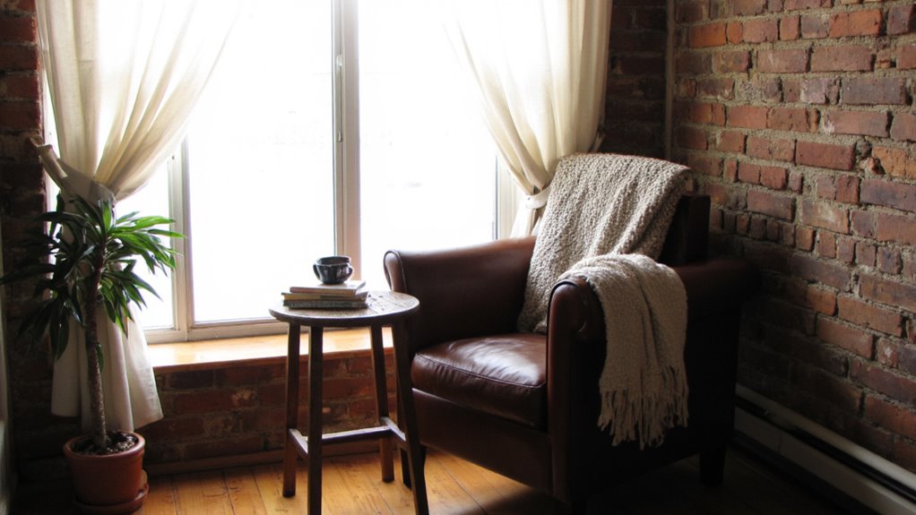 cozy nook with books
