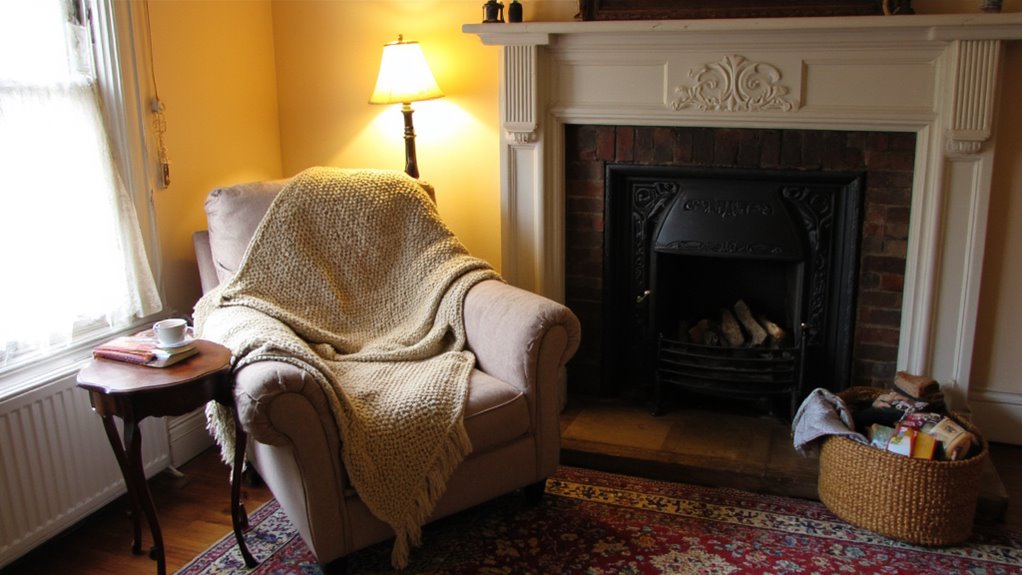 cozy nook with plants