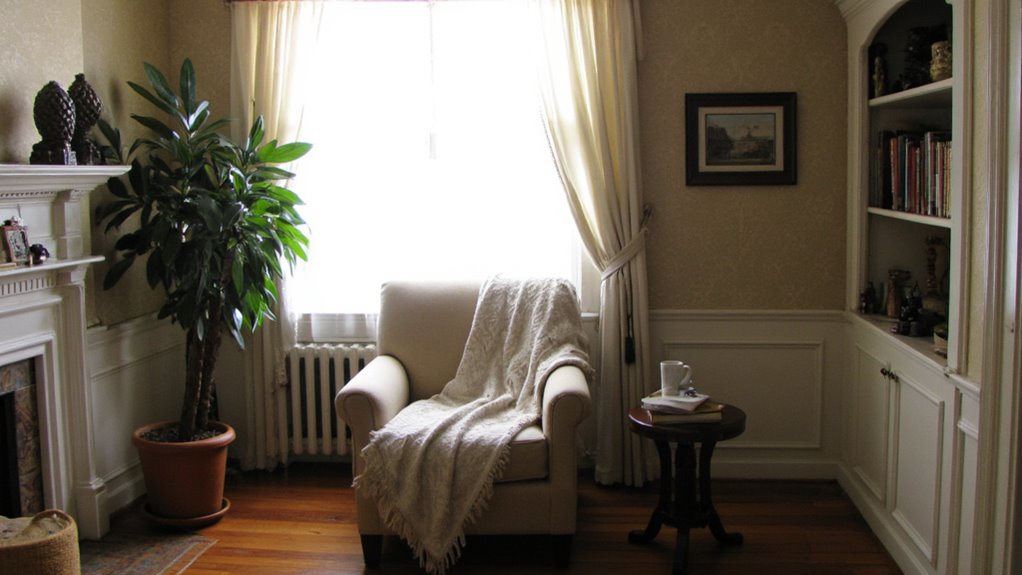 cozy reading nook design