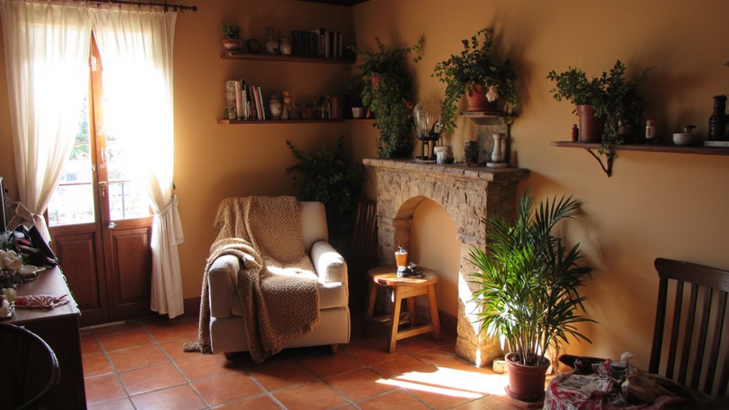 cozy reading nook setup