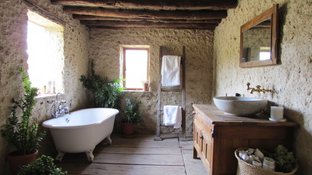 cozy rustic bathroom retreat