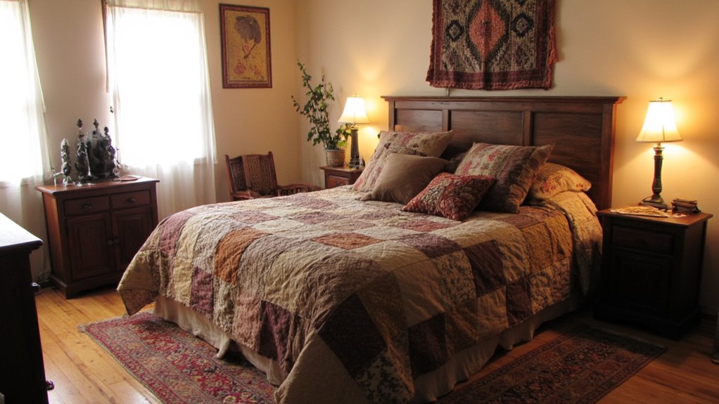 cozy rustic bedding selection