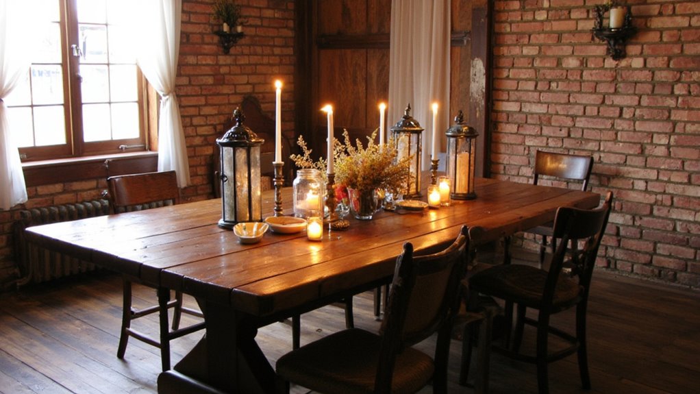 cozy rustic dining ambiance