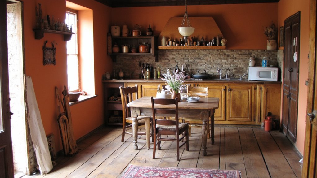 cozy rustic warm hues