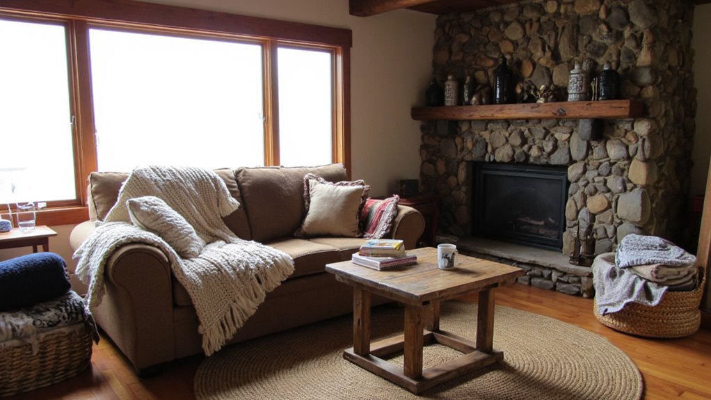 cozy textiles for comfort