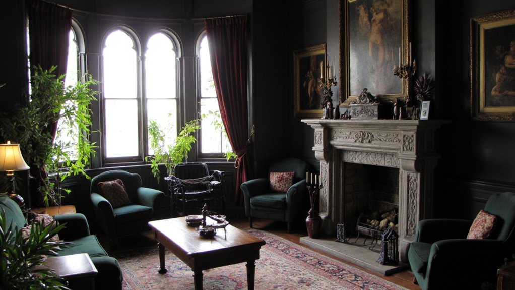 dark romantic interior elegance