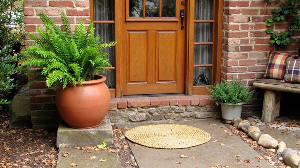 earthy color entrance design